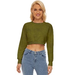 Leatherette 6 Green Lightweight Long Sleeve Sweatshirt