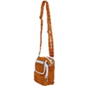 Leatherette 5 Brown Shoulder Strap Belt Bag View2