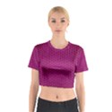 Leatherette 5 Purple Cotton Crop Top View1