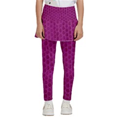 Leatherette 5 Purple Kids  Skirted Pants