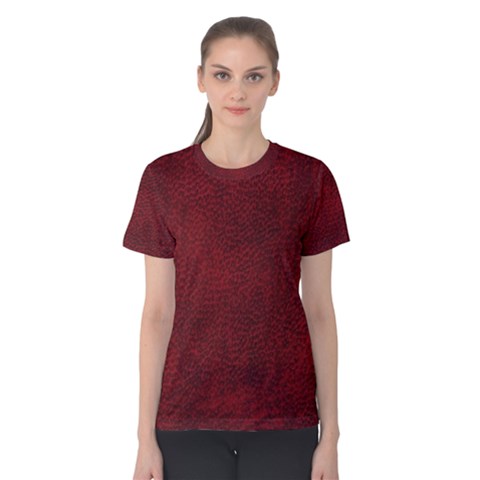 Leatherette 14 Women s Cotton Tee by skindeep