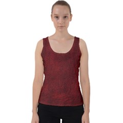 Leatherette 14 Velvet Tank Top by skindeep