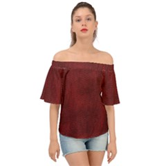 Leatherette 14 Off Shoulder Short Sleeve Top by skindeep