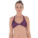 Reptile Skin Pattern 2 Halter Neck Bikini Top View1