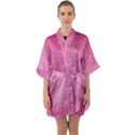 Reptile Skin Pattern 3 Half Sleeve Satin Kimono  View1