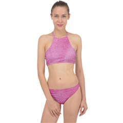 Reptile Skin Pattern 3 Racer Front Bikini Set by skindeep