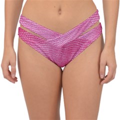 Reptile Skin Pattern 3 Double Strap Halter Bikini Bottom