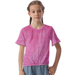 Reptile Skin Pattern 3 Kids  Cuff Sleeve Scrunch Bottom Tee