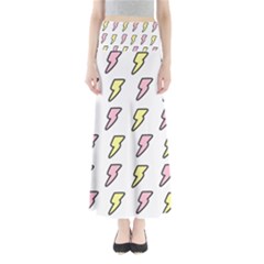 Pattern Cute Flash Design Full Length Maxi Skirt by brightlightarts