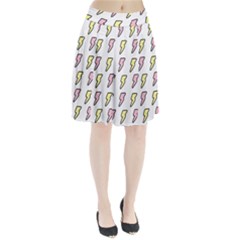 Pattern Cute Flash Design Pleated Skirt by brightlightarts