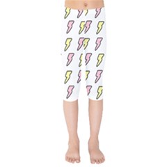 Pattern Cute Flash Design Kids  Capri Leggings  by brightlightarts