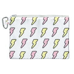 Pattern Cute Flash Design Canvas Cosmetic Bag (xl) by brightlightarts