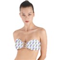 Pattern Cute Flash Design Twist Bandeau Bikini Top View1