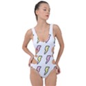 Pattern Cute Flash Design Side Cut Out Swimsuit View1