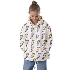 Pattern Cute Flash Design Kids  Oversized Hoodie