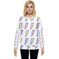 Pattern Cute Flash Design Hidden Pocket Sweatshirt