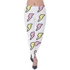 Pattern Cute Flash Design Velvet Leggings by brightlightarts