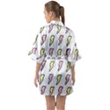 Pattern Cute Flash Design Half Sleeve Satin Kimono  View2