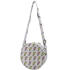 Pattern Cute Flash Design Crossbody Circle Bag by brightlightarts