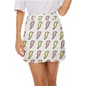 Pattern Cute Flash Design Mini Front Wrap Skirt View1