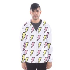 Pattern Cute Flash Design Men s Hooded Windbreaker