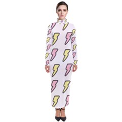 Pattern Cute Flash Design Turtleneck Maxi Dress by brightlightarts