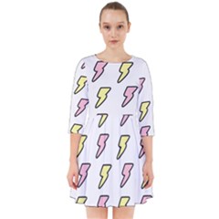 Pattern Cute Flash Design Smock Dress by brightlightarts