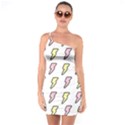 Pattern Cute Flash Design One Soulder Bodycon Dress View1