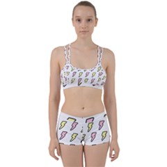 Pattern Cute Flash Design Perfect Fit Gym Set