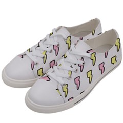 Pattern Cute Flash Design Men s Low Top Canvas Sneakers