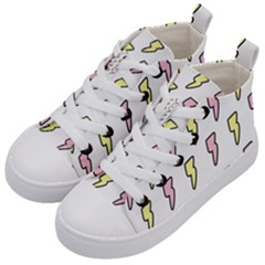 Pattern Cute Flash Design Kids  Mid-top Canvas Sneakers by brightlightarts