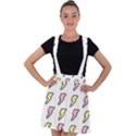 Pattern Cute Flash Design Velvet Suspender Skater Skirt View1