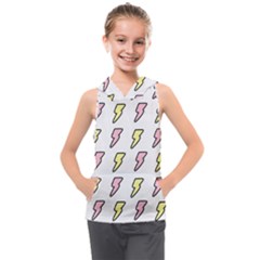 Pattern Cute Flash Design Kids  Sleeveless Hoodie by brightlightarts