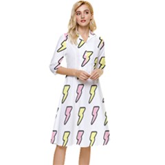 Pattern Cute Flash Design Classy Knee Length Dress