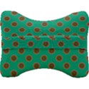 ethnic circular print Velour Seat Head Rest Cushion View2