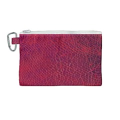 Cracked Leather 2 Canvas Cosmetic Bag (medium)