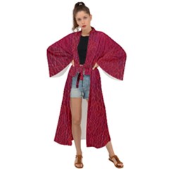 Cracked Leather 2 Maxi Kimono by skindeep