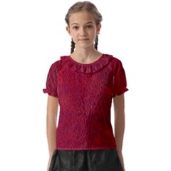 Cracked Leather 2 Kids  Frill Chiffon Blouse