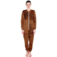 Aged Leather Onepiece Jumpsuit (ladies) 