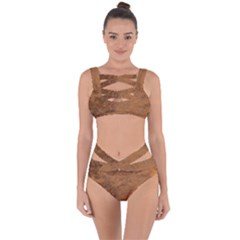 Aged Leather Bandaged Up Bikini Set  by skindeep