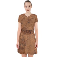 Aged Leather Adorable In Chiffon Dress