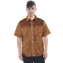 Aged Leather Men s Short Sleeve Shirt