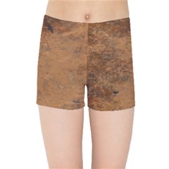 Aged Leather Kids  Sports Shorts