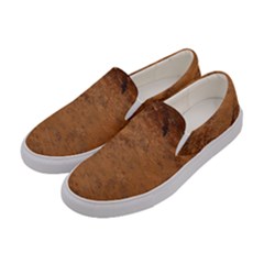 Aged Leather Women s Canvas Slip Ons by skindeep