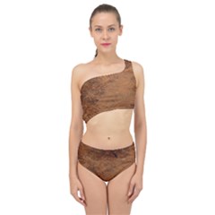 Aged Leather Spliced Up Two Piece Swimsuit by skindeep