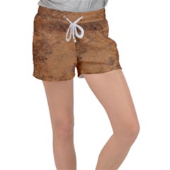 Aged Leather Velour Lounge Shorts