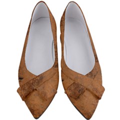 Aged Leather Women s Bow Heels