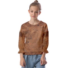 Aged Leather Kids  Cuff Sleeve Top