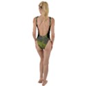 Cracked Leather 2a High Leg Strappy Swimsuit View2