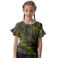 Cracked Leather 2a Kids  Cut Out Flutter Sleeves